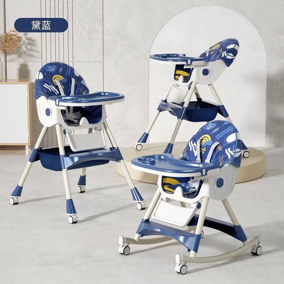 Model 8131 feeding chair, Graphite Blue color