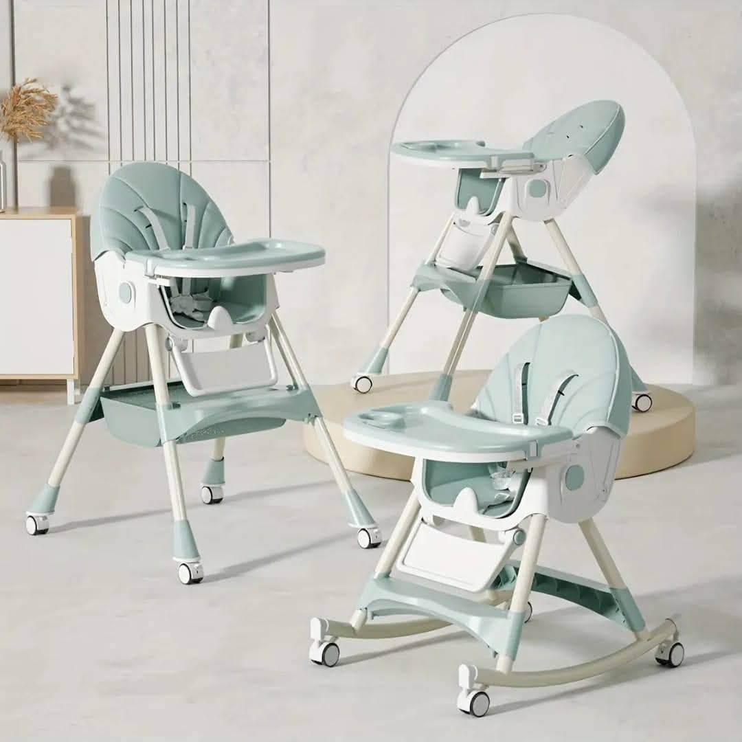 Model 8131 feeding chair, Solid Green color